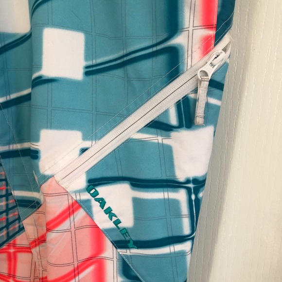 🌿 OAKLEY 🌿 multicoloured unisex freight snow pants thinsulate anorak size L - Picture 4 of 7